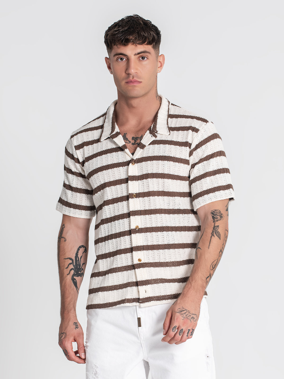 shirts / Brown Nautic Club Shirt