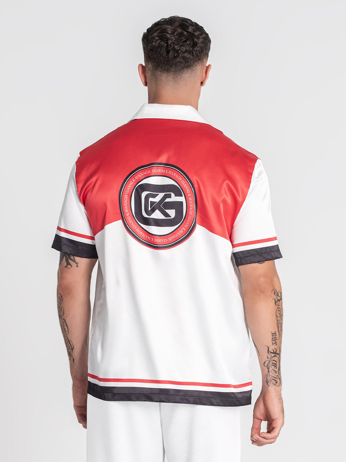 shirts / Red Smoke Satin Shirt