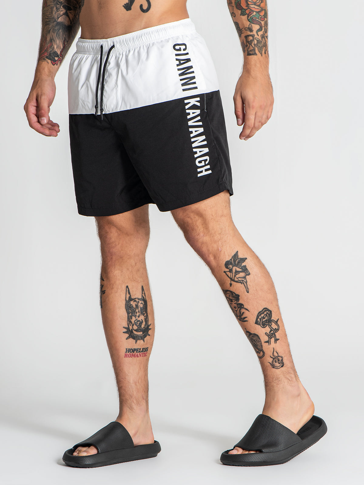 swimshorts / White Double Swimshorts